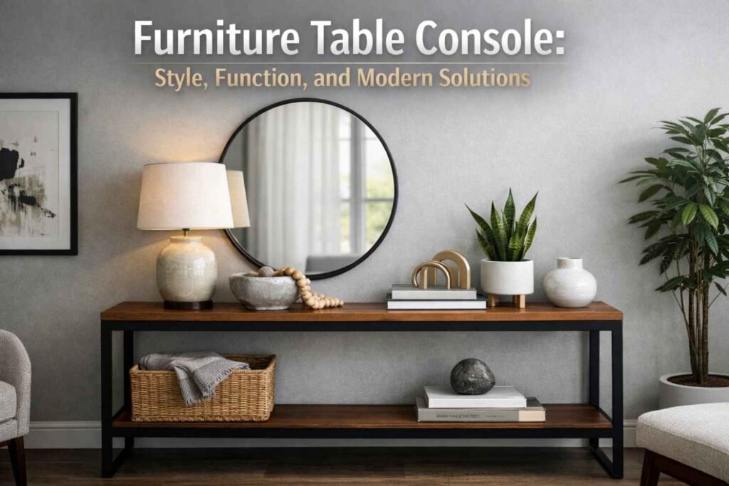 Furniture Table Console: Style, Function, and Modern Solutions