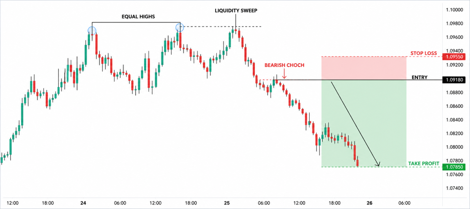 CHOCH Trading Explained Change of Character & Liquidity Sweep Strategy ...